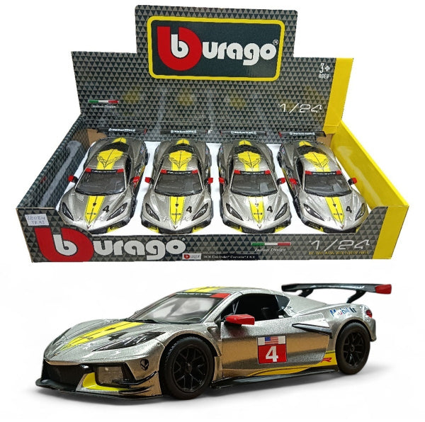 Chevrolet Corvette C8 R 2020 - Escala 1/24 - Burago - (Sin caja)