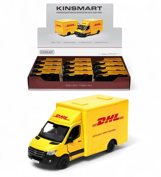 Mercedes Benz Sprinter DHL - Escala 1/48 - Kinsmart - (Sin caja)