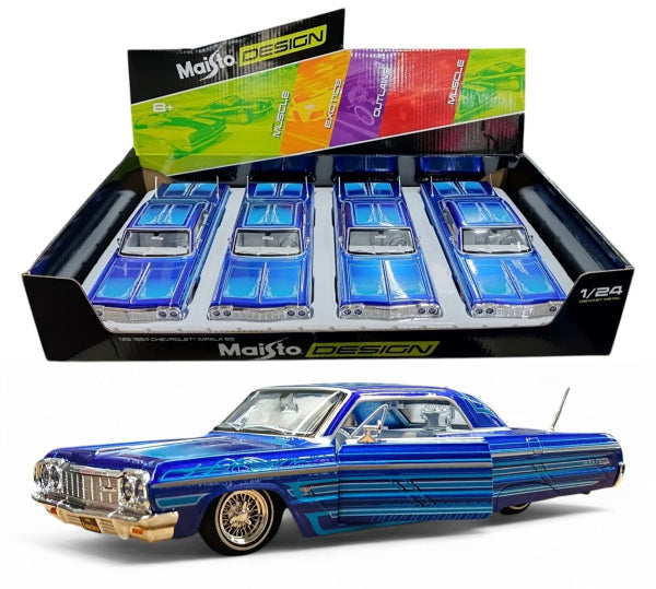 Chevrolet Impala SS 1964 Low Rider - Escala 1/24 - Maisto (sin caja)