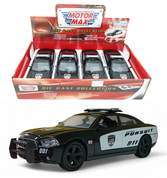 Dodge Charger Policia 2011 - Escala 1/24 - MotorMax - (Sin caja)