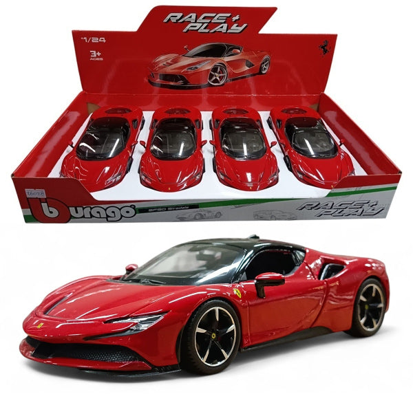 Ferrari SF90 Stradale - Escala 1/24 - Burago - (Sin caja)