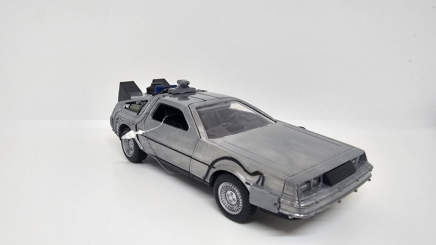 Auto Delorean Volver Al Futuro Parte I Time Machine 1/32 Marca JADA