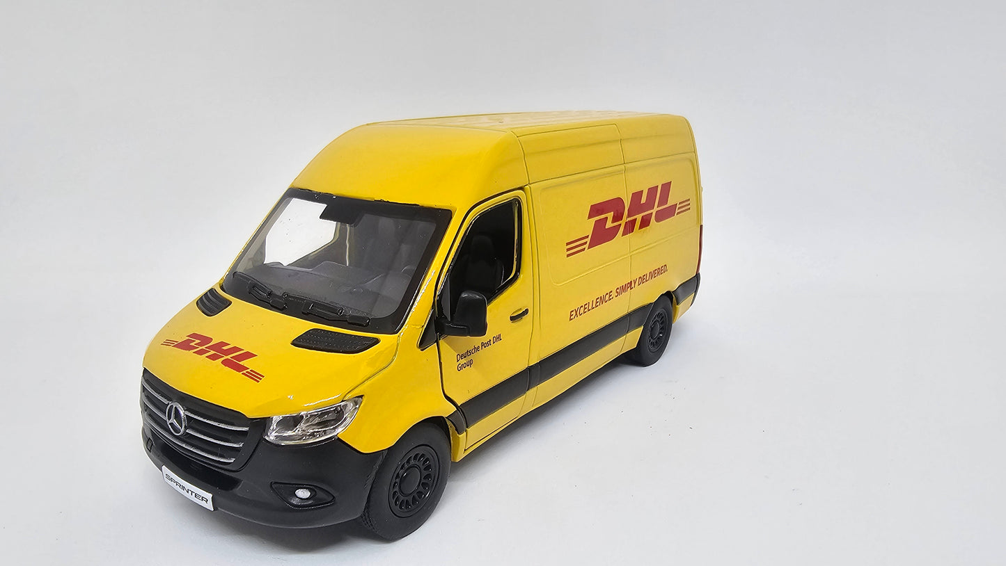 Mercedes Benz Sprinter DHL Escala 1/48 Kinsmart