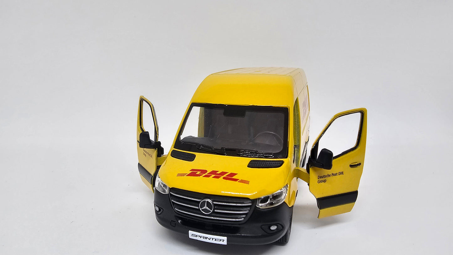 Mercedes Benz Sprinter DHL Escala 1/48 Kinsmart