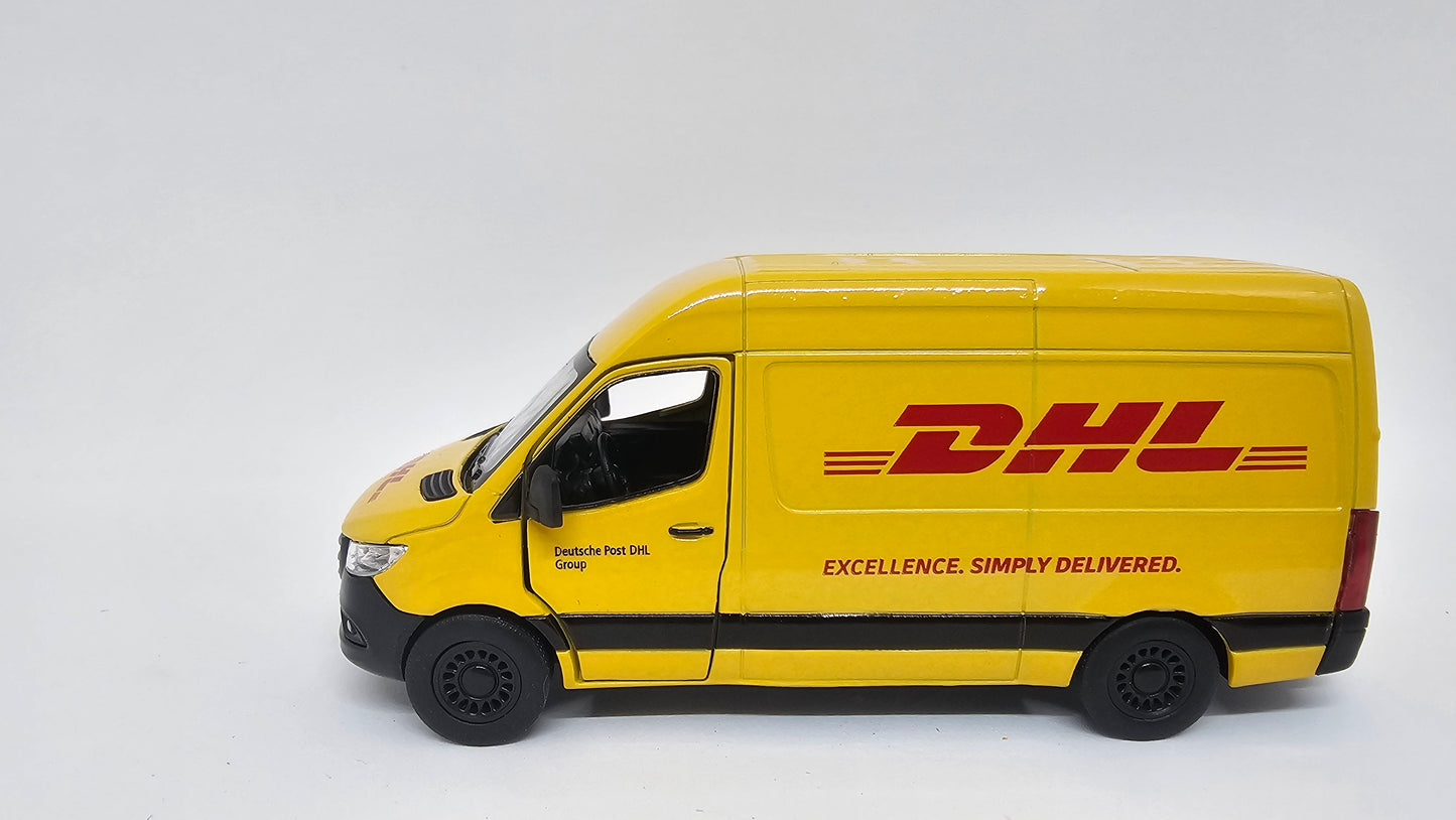 Mercedes Benz Sprinter DHL Escala 1/48 Kinsmart