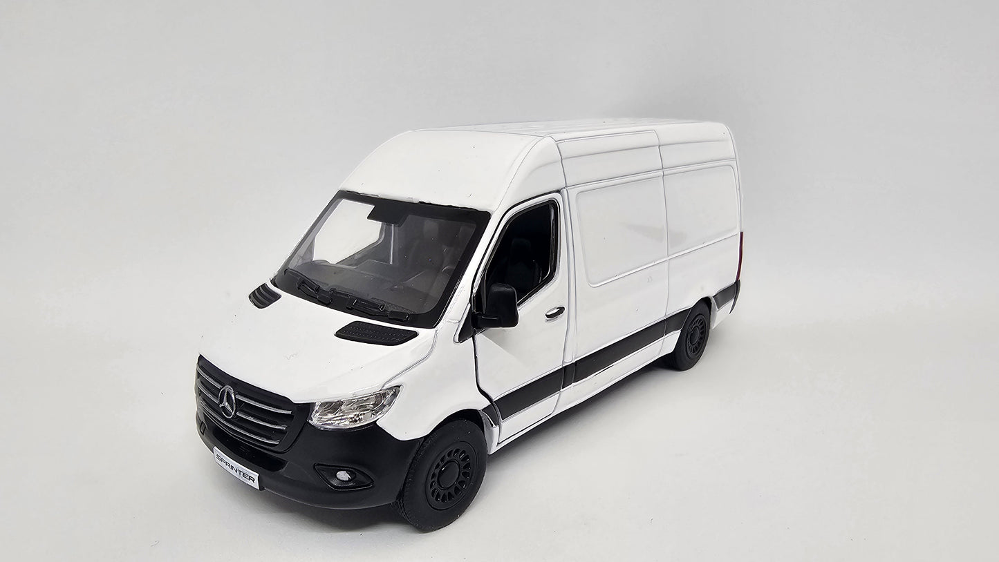 Mercedes Benz Sprinter Furgon Techo Alto Escala 1/48 Kinsmart