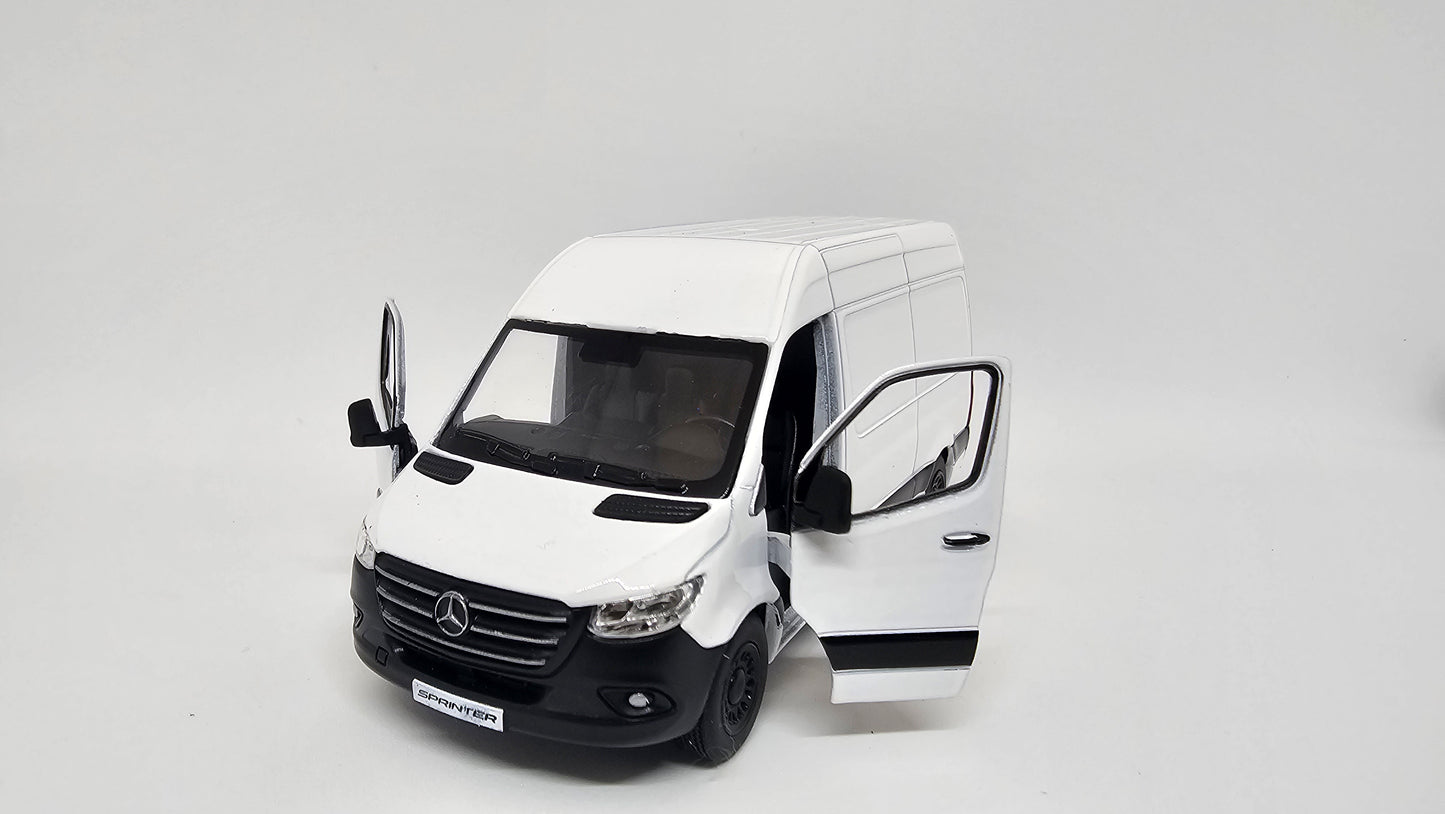 Mercedes Benz Sprinter Furgon Techo Alto Escala 1/48 Kinsmart
