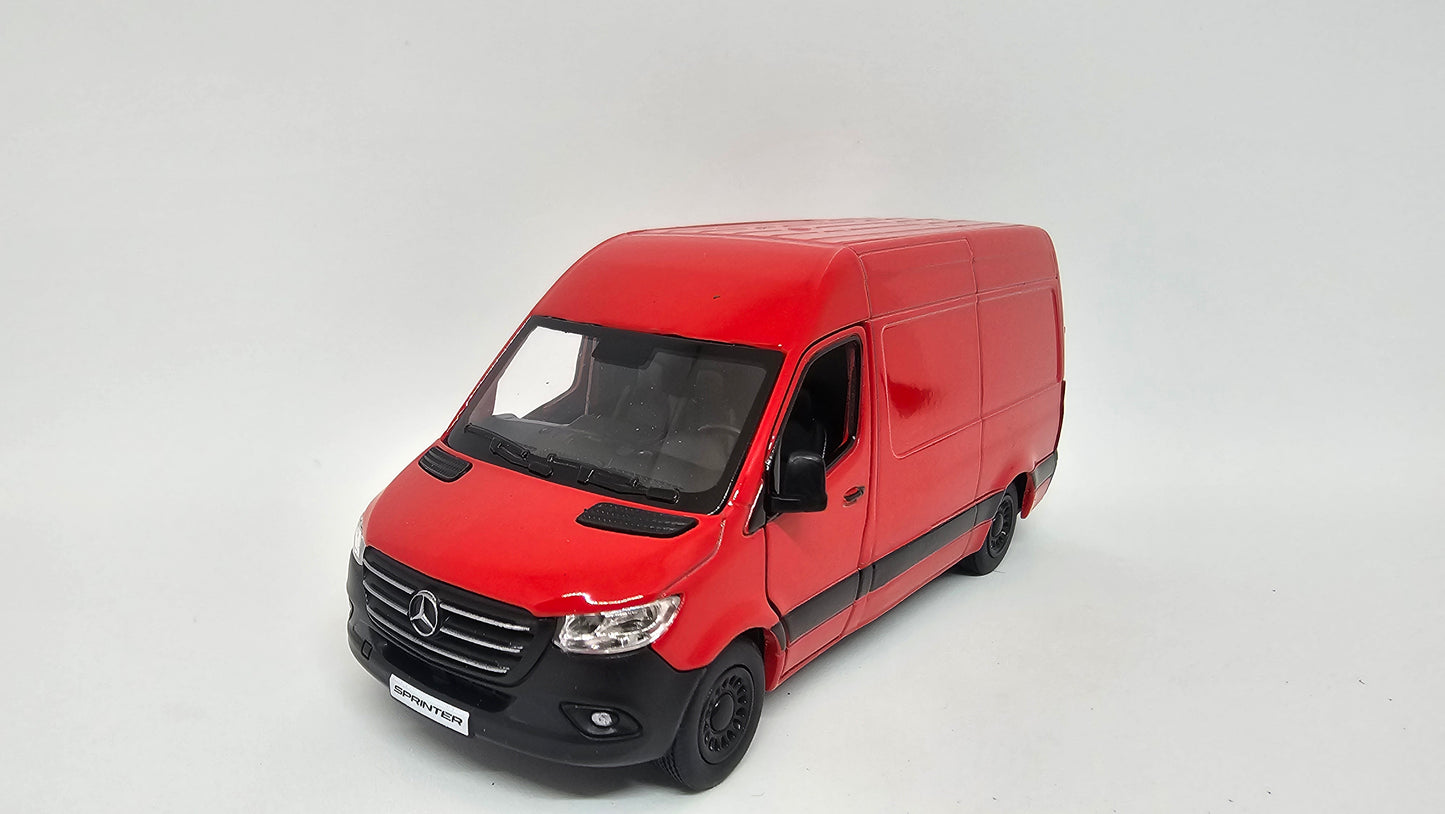 Mercedes Benz Sprinter Furgon Techo Alto Escala 1/48 Kinsmart