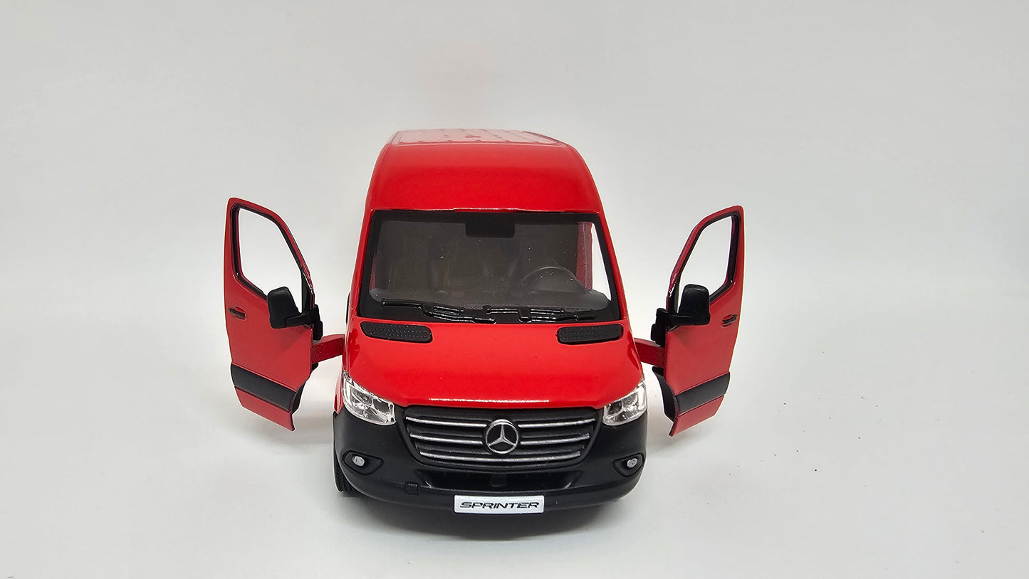 Mercedes Benz Sprinter Furgon Techo Alto Escala 1/48 Kinsmart