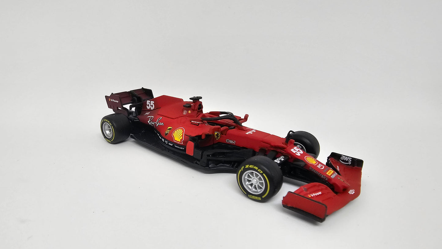 Ferrari F1 SF21 #55 Carlos Sainz - 2021 - F1 Burago Escala 1/43