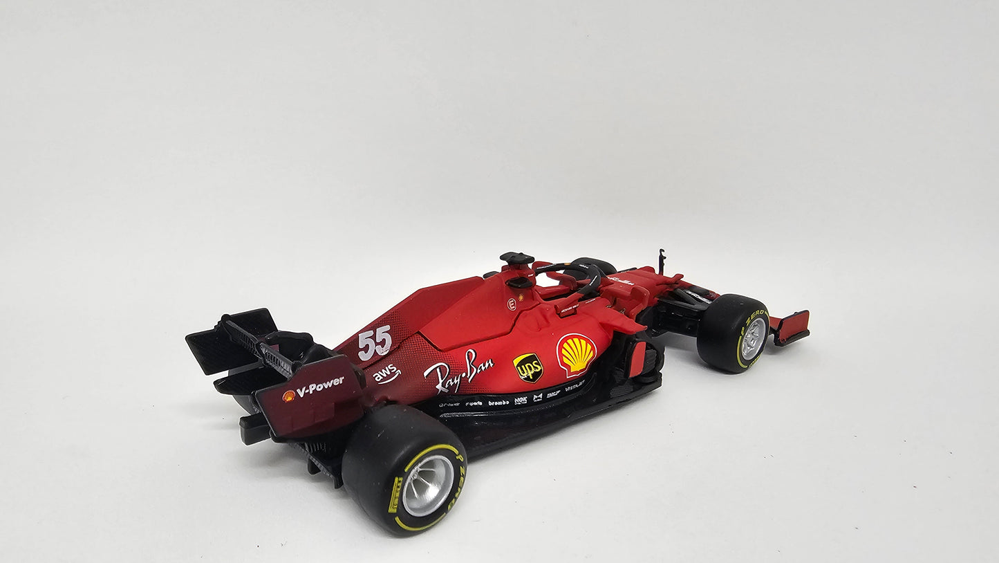 Ferrari F1 SF21 #55 Carlos Sainz - 2021 - F1 Burago Escala 1/43