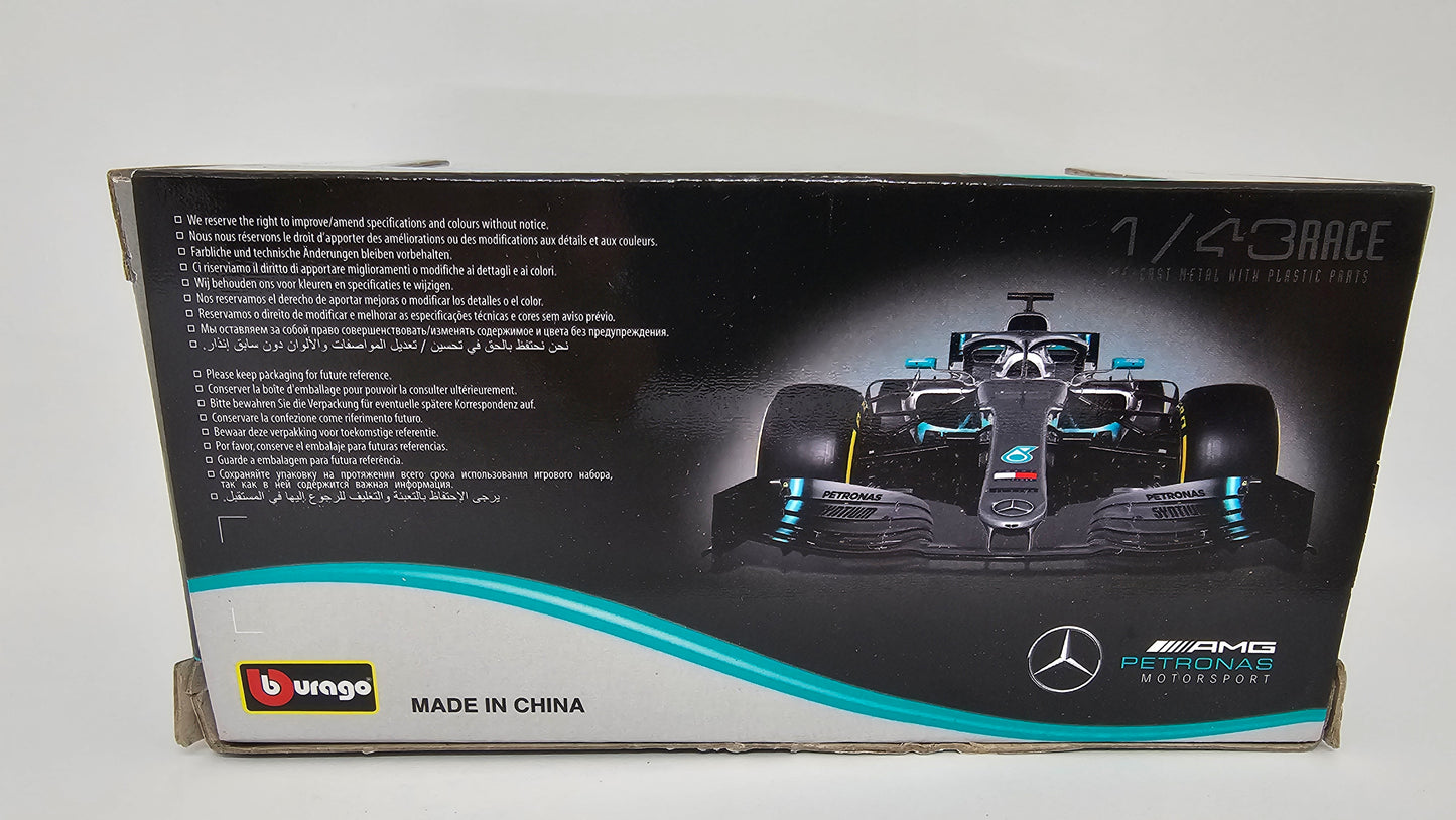 Mercedes AMG F1 W10 EQ POWER+ #77 Valtteri Bottas - 2019 - F1 Burago Escala 1/43