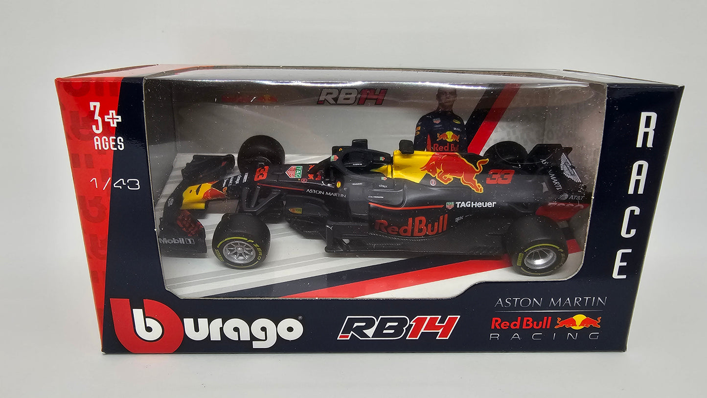 Red Bull Aston Martin F1 RB14 #33 Max Verstappen 2018 - F1 Burago Escala 1/43