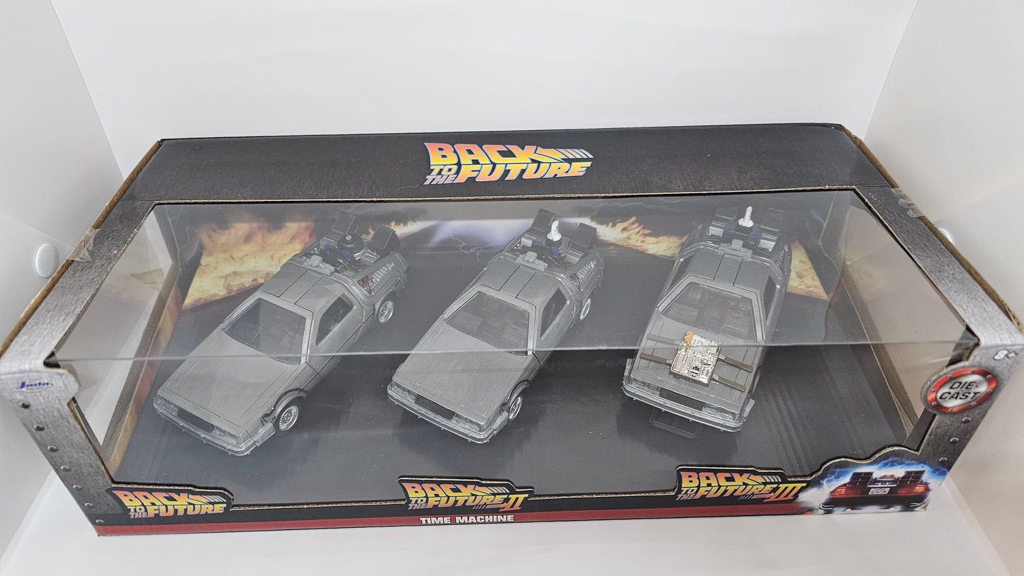 Delorean Colección Volver Al Futuro Trilogía Escala 1/32 JADA