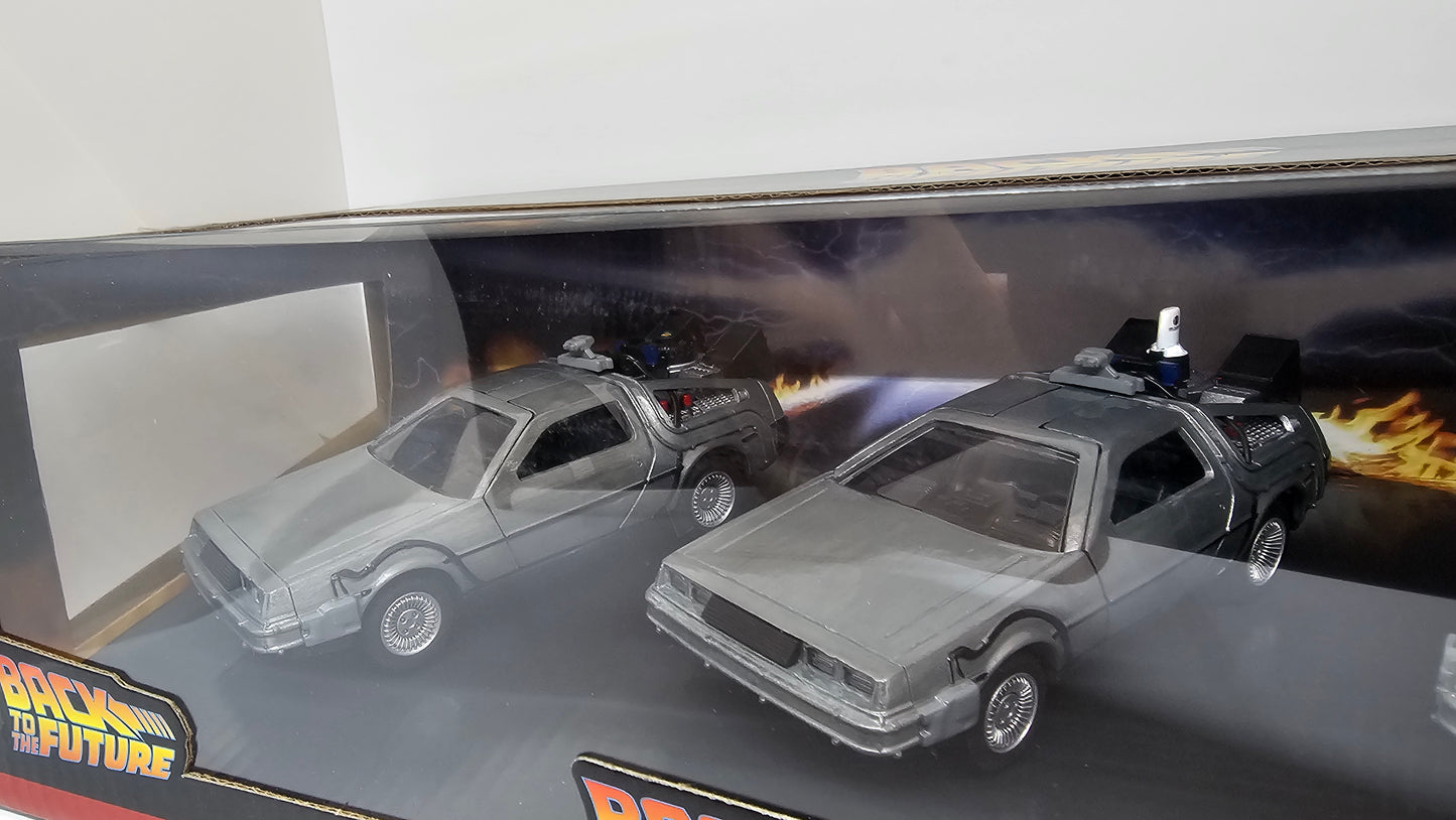 Delorean Colección Volver Al Futuro Trilogía Escala 1/32 JADA
