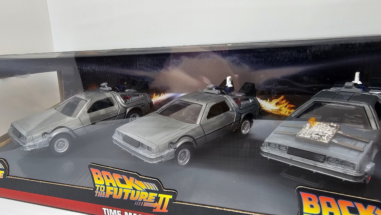 Delorean Colección Volver Al Futuro Trilogía Escala 1/32 JADA