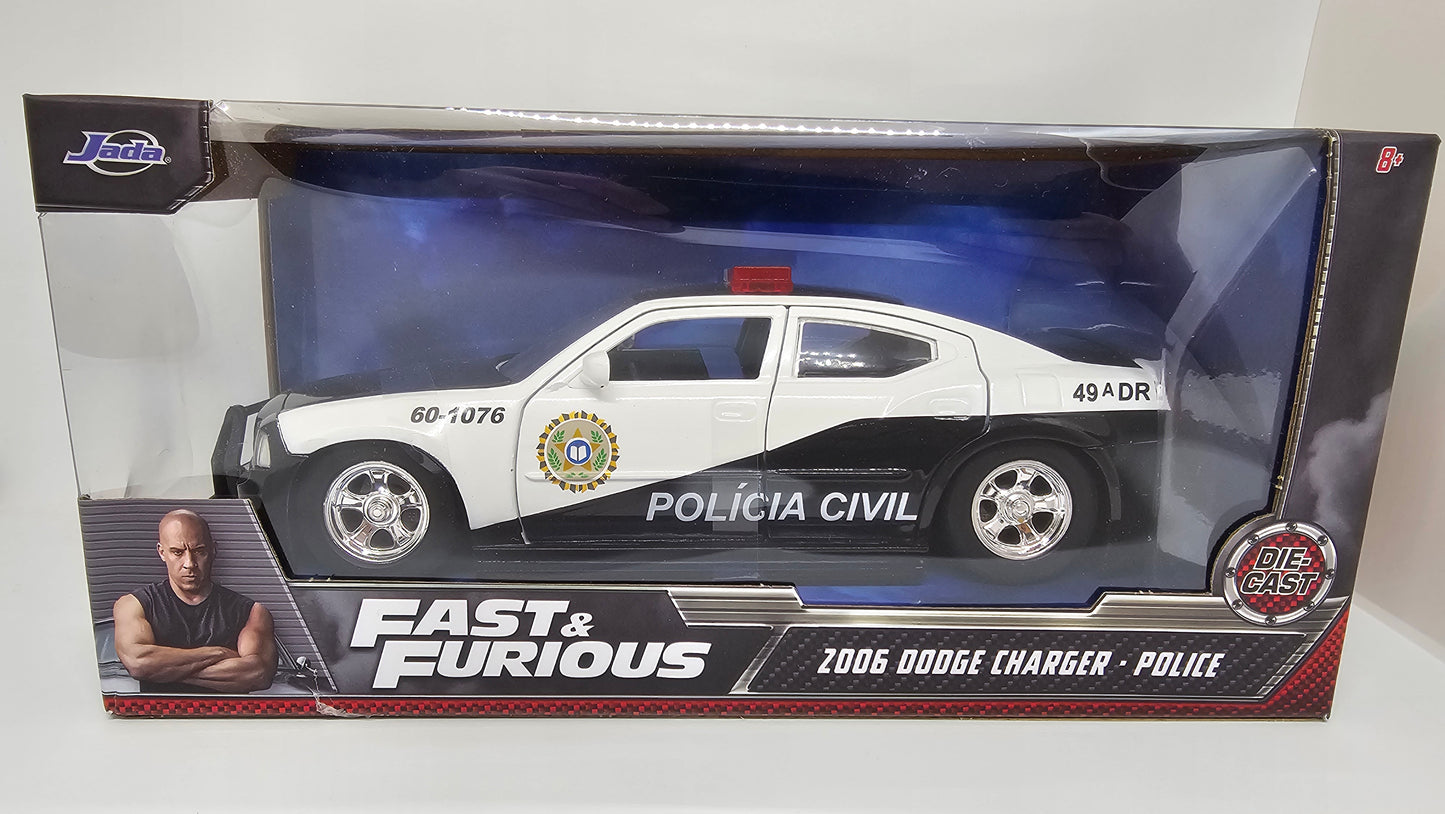 Dodge Charger Policia Civil de Rio de Janeiro - "RAPIDOS Y FURIOSOS 5" - Escala 1/24 - Jada