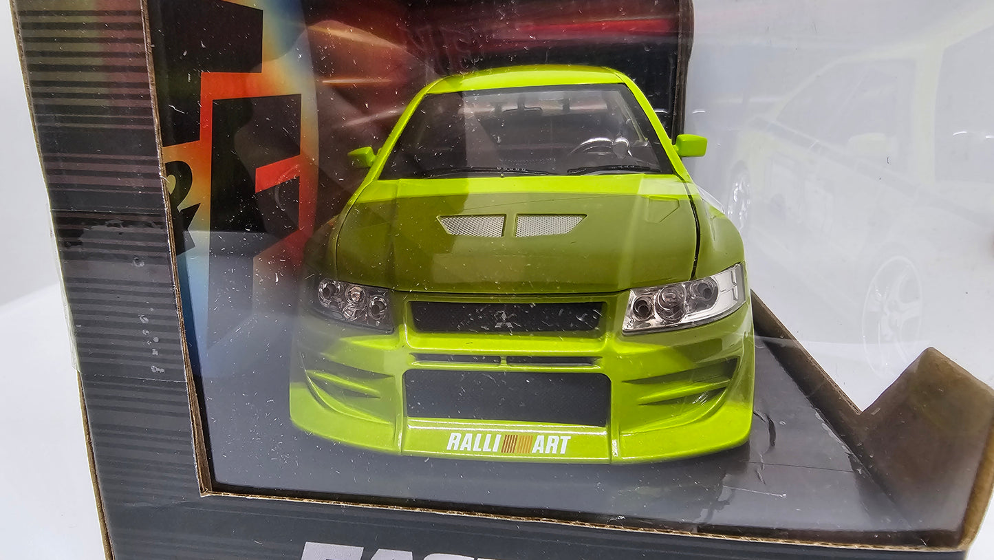 Mitsubishi Lancer Evolution VII de Brian - "RAPIDO Y FURIOSO 2" - Escala 1/24 - Jada