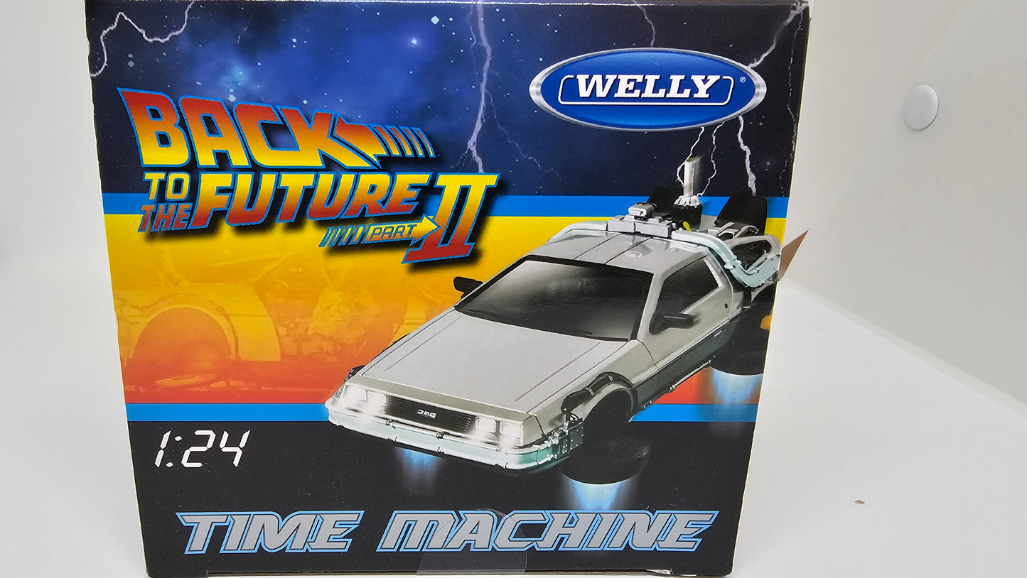 Delorean Volver Al Futuro II Volador Escala 1/24 WELLY