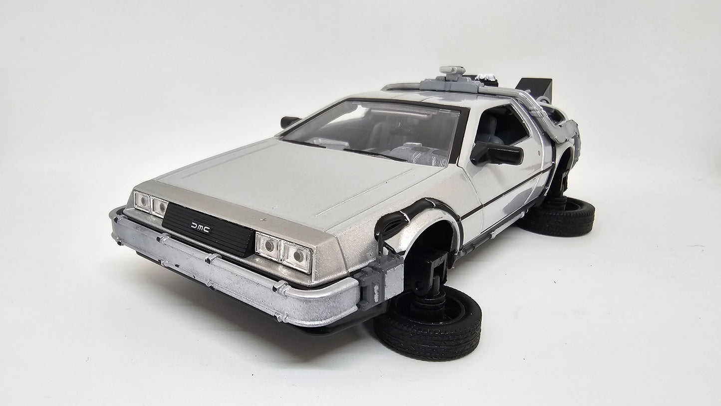 Delorean Volver Al Futuro II Volador Escala 1/24 WELLY
