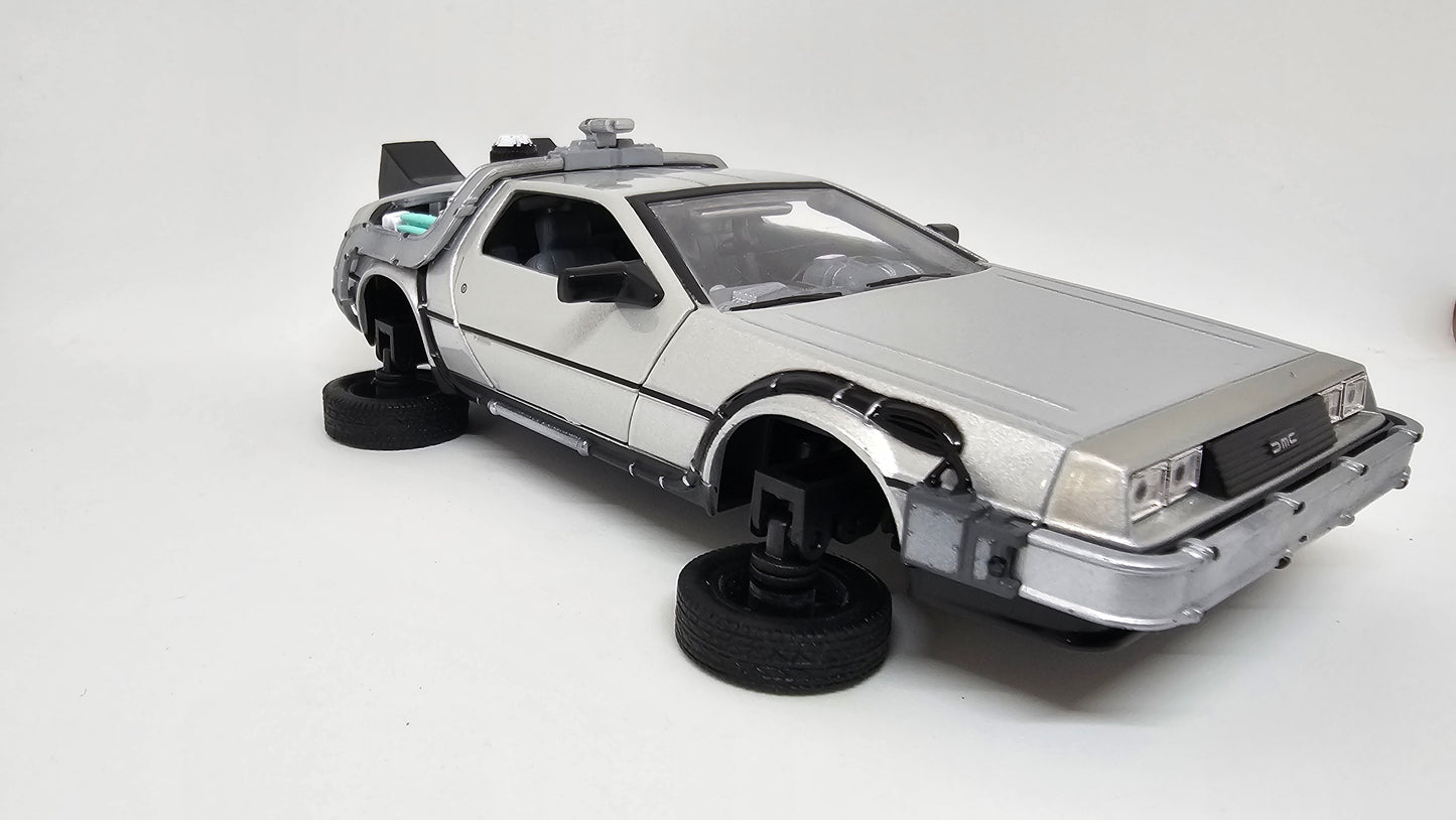Delorean Volver Al Futuro II Volador Escala 1/24 WELLY