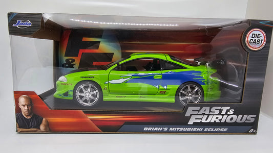 Mitsubishi Eclipse de Brian - "RAPIDO Y FURIOSO 1" - Escala 1/24 - Jada