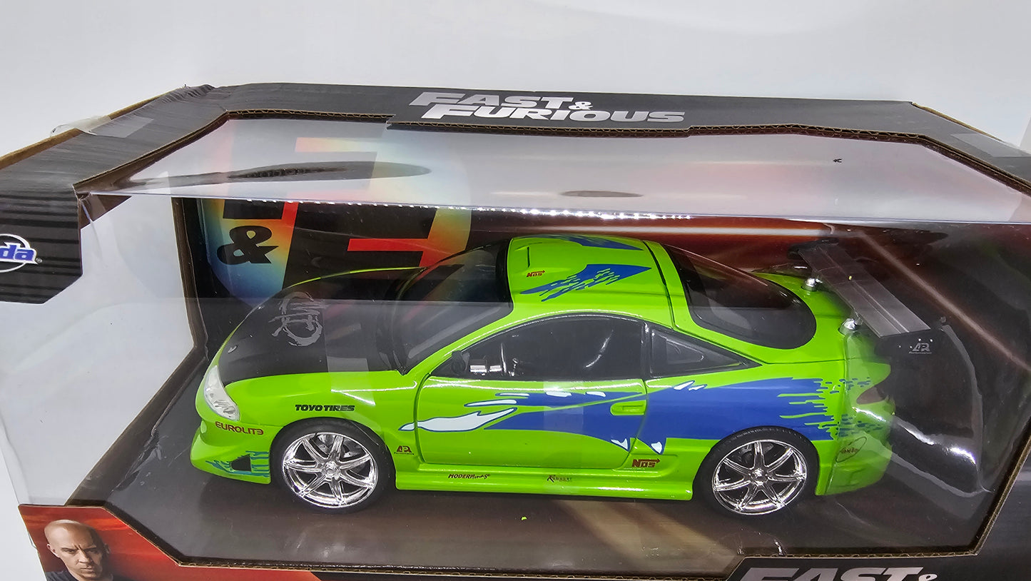 Mitsubishi Eclipse de Brian - "RAPIDO Y FURIOSO 1" - Escala 1/24 - Jada