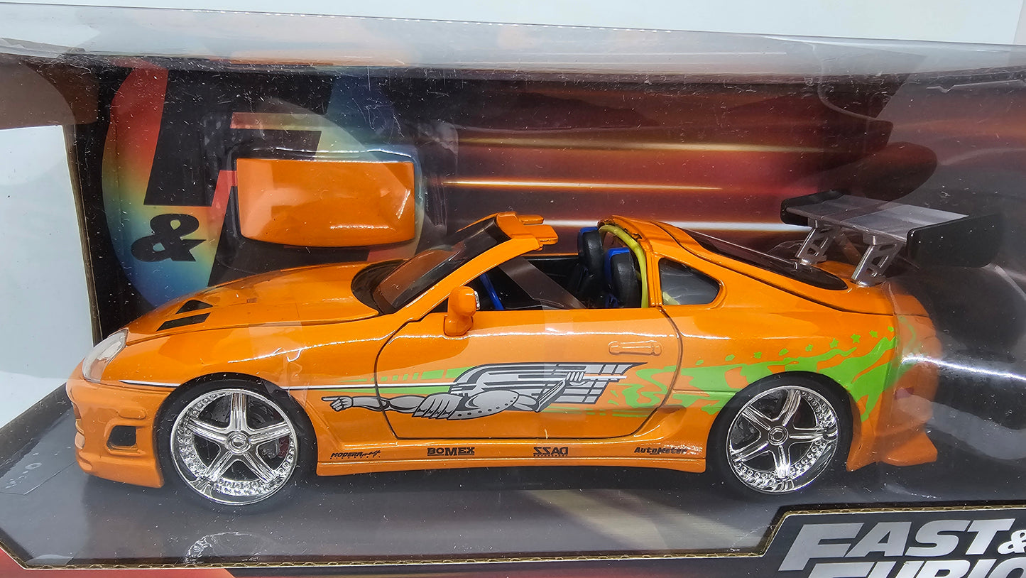 Toyota Supra 1995 de Brian - "RAPIDO Y FURIOSO" - Escala 1/24 - Jada