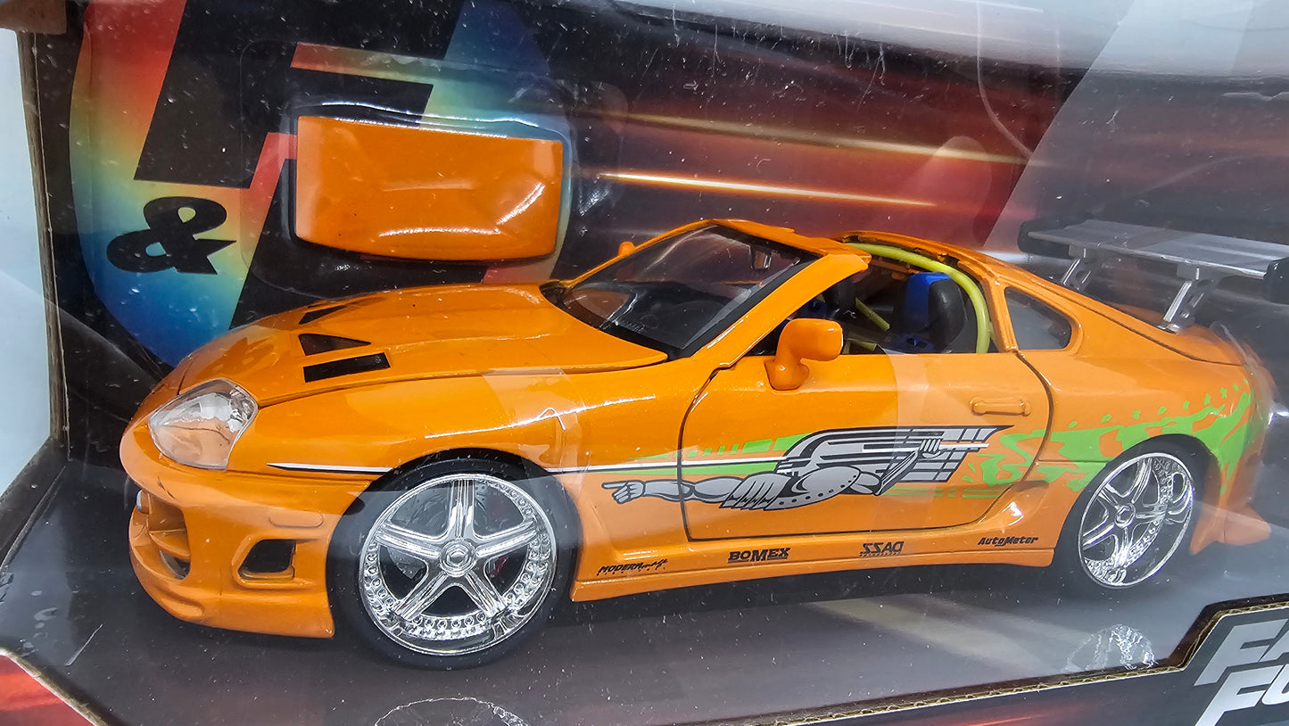 Toyota Supra 1995 de Brian - "RAPIDO Y FURIOSO" - Escala 1/24 - Jada