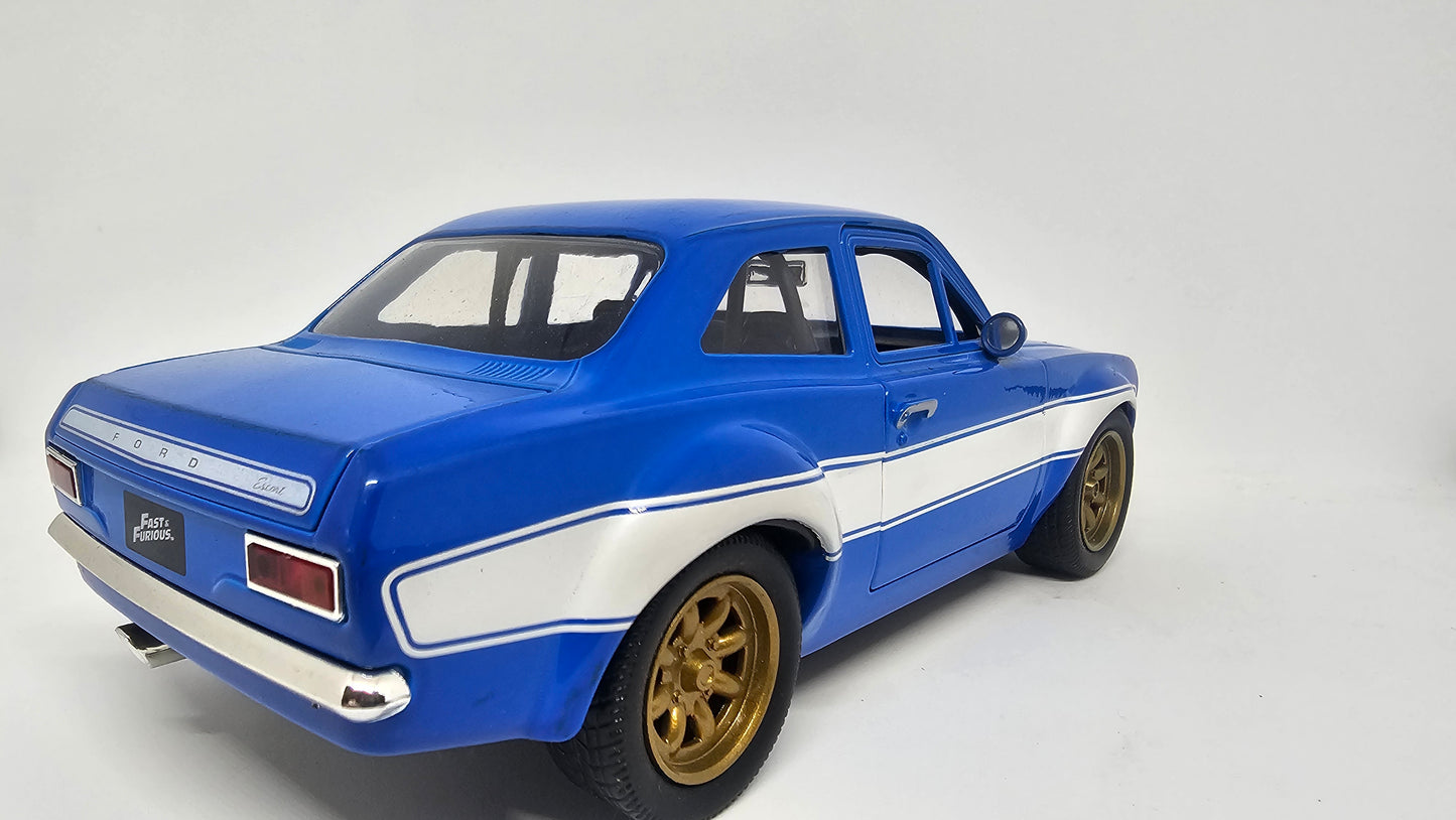 Ford Escort MK1 RS1600 1970 de Brian - "RAPIDO Y FURIOSO 6" - Escala 1/24 - Jada (sin caja)