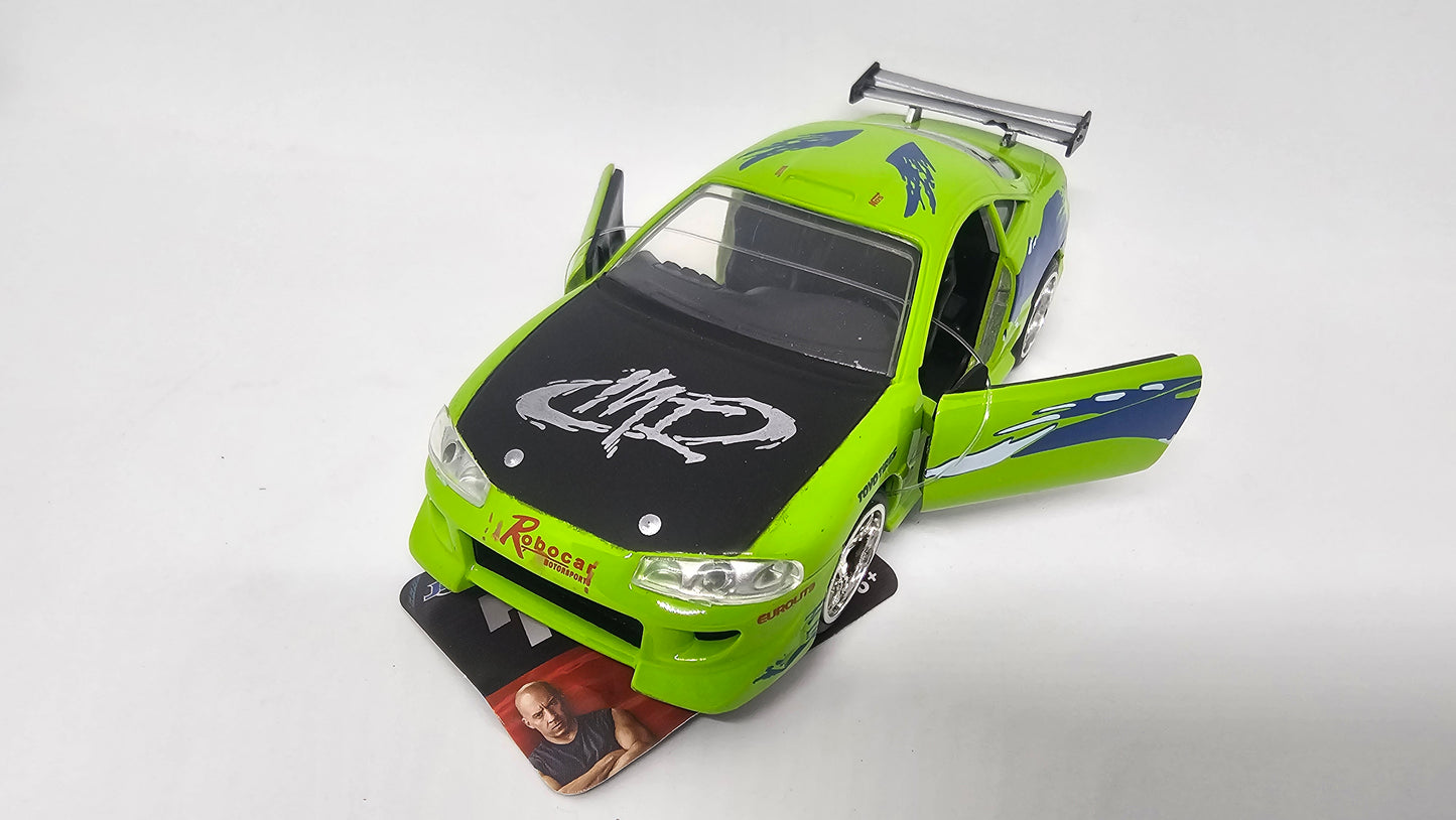 Mitsubishi Eclipse de Brian - "RAPIDO Y FURIOSO" - Escala 1/32 - Jada