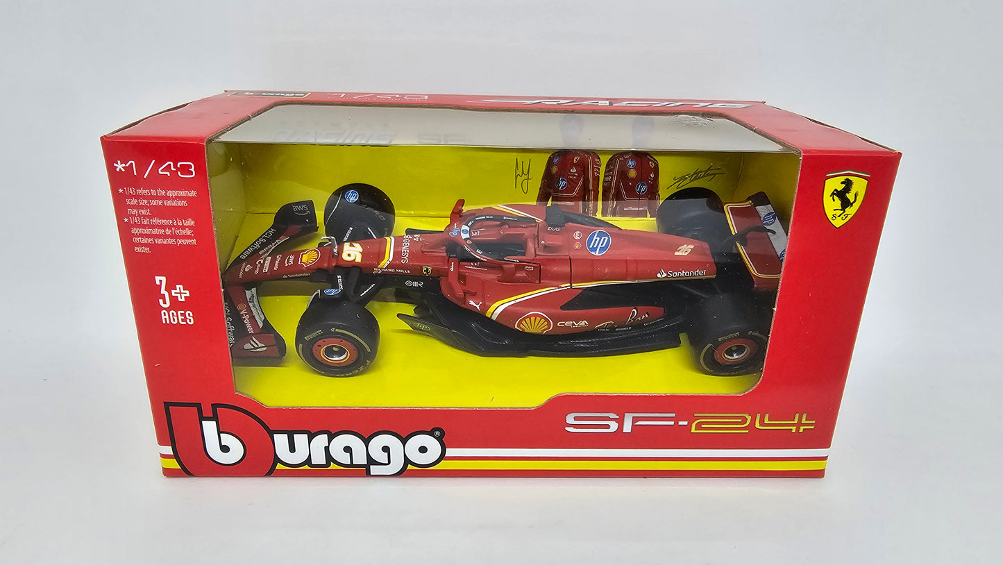 Ferrari F1 SF24 #16 Charles Leclerc - 2024 - F1 Burago Escala 1/43