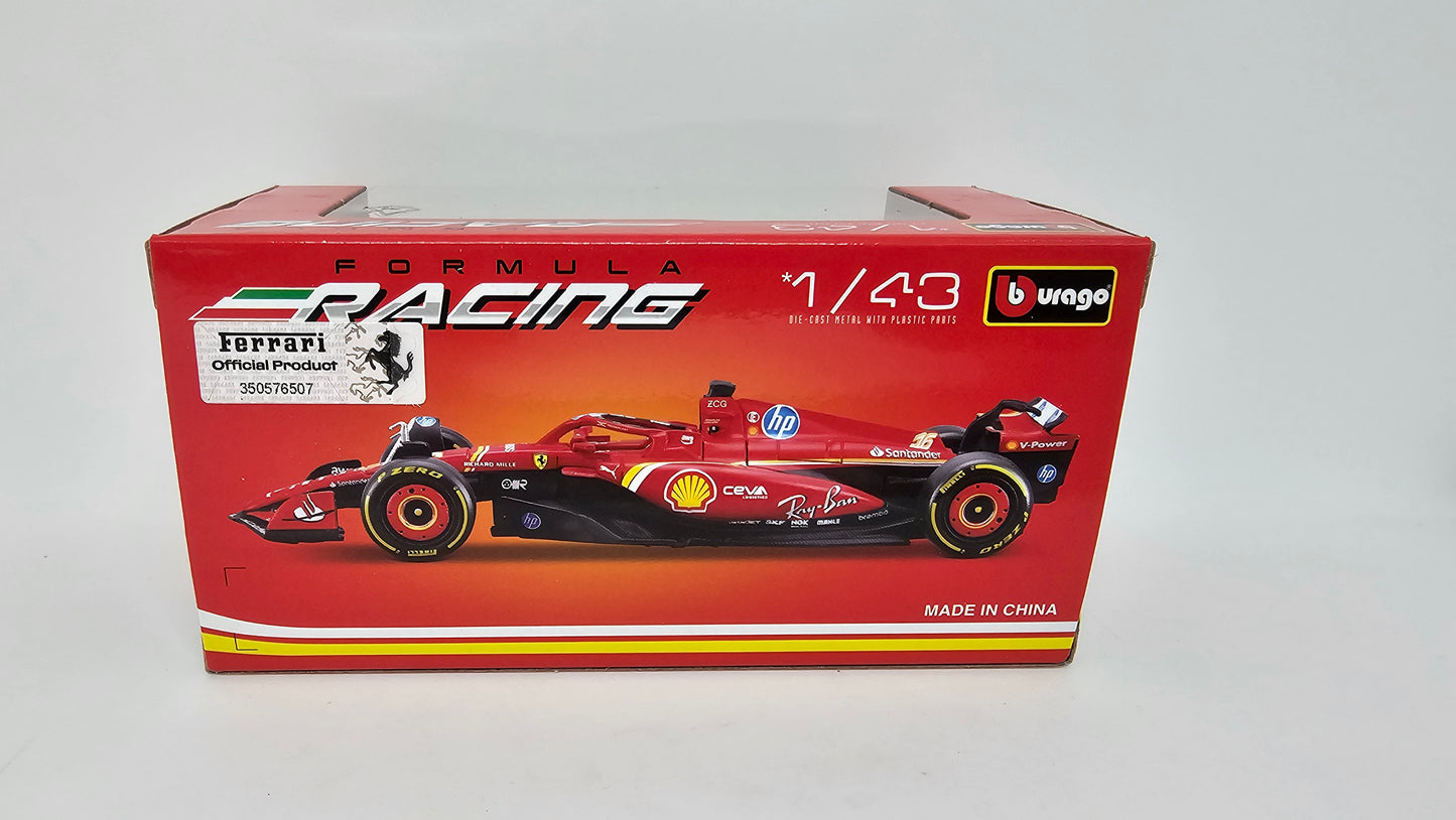 Ferrari F1 SF24 #16 Charles Leclerc - 2024 - F1 Burago Escala 1/43