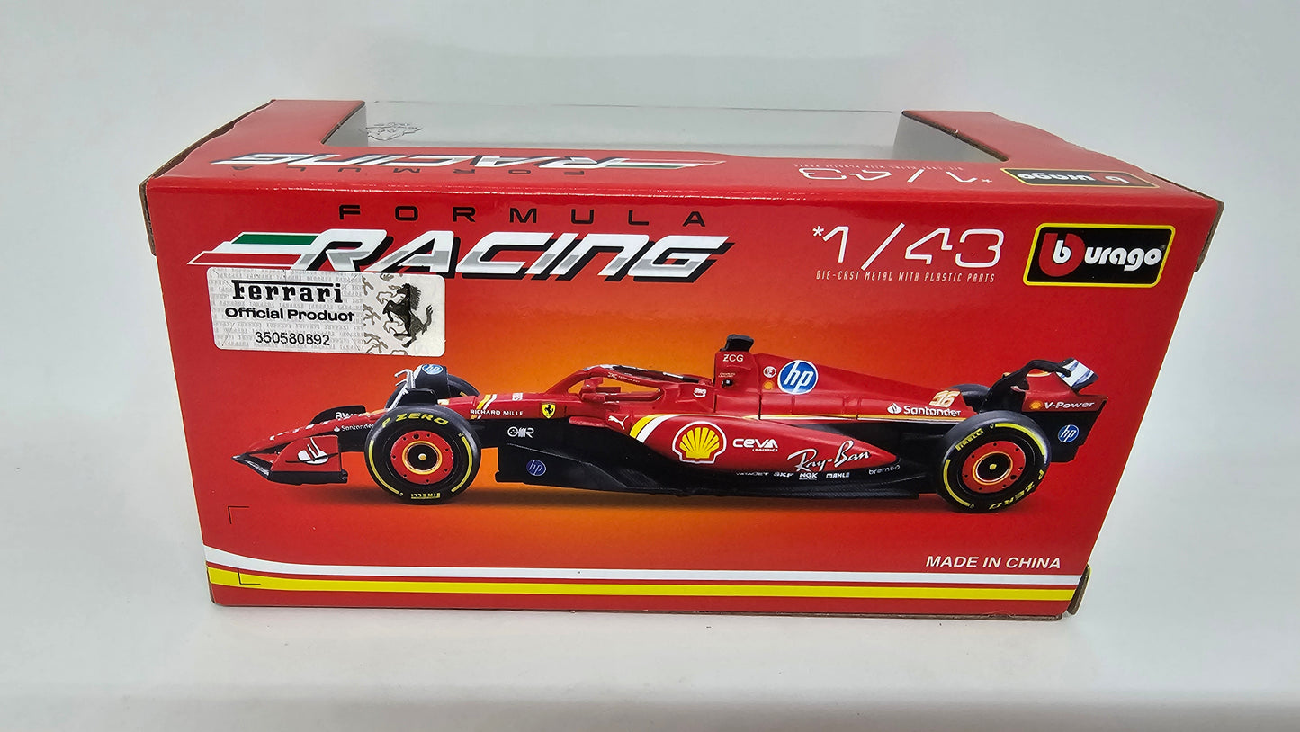 Ferrari F1 SF24 #55 Carlos Sainz - 2024 - F1 Burago Escala 1/43