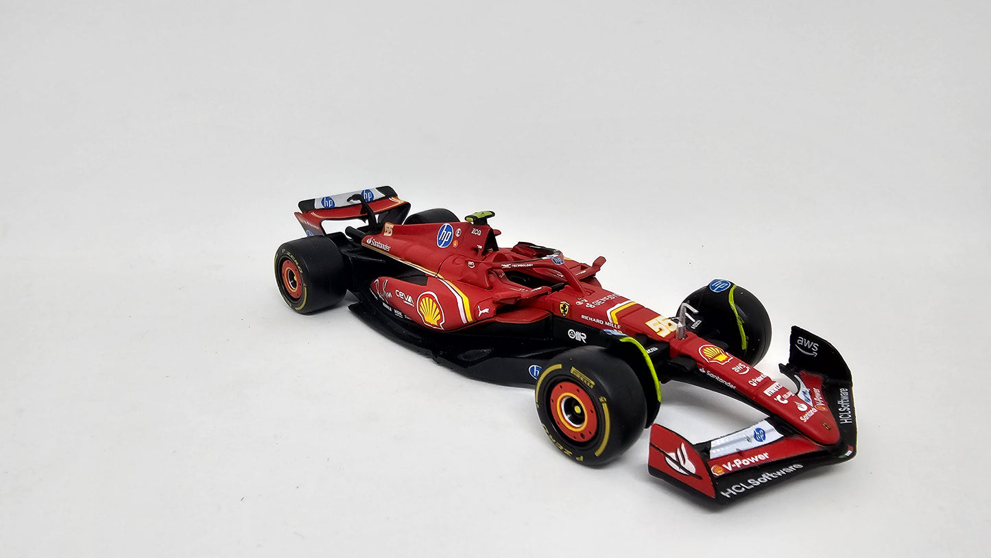 Ferrari F1 SF24 #55 Carlos Sainz - 2024 - F1 Burago Escala 1/43