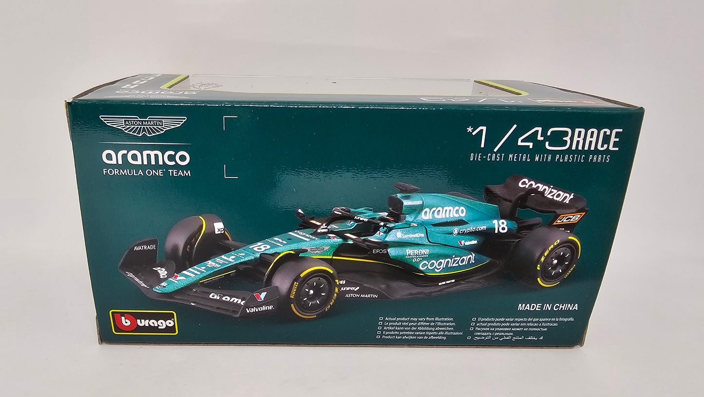 Aston Martin Cognizant F1 Team AMR23 #14 Fernando Alonso - 2023 - F1 Burago Escala 1/43