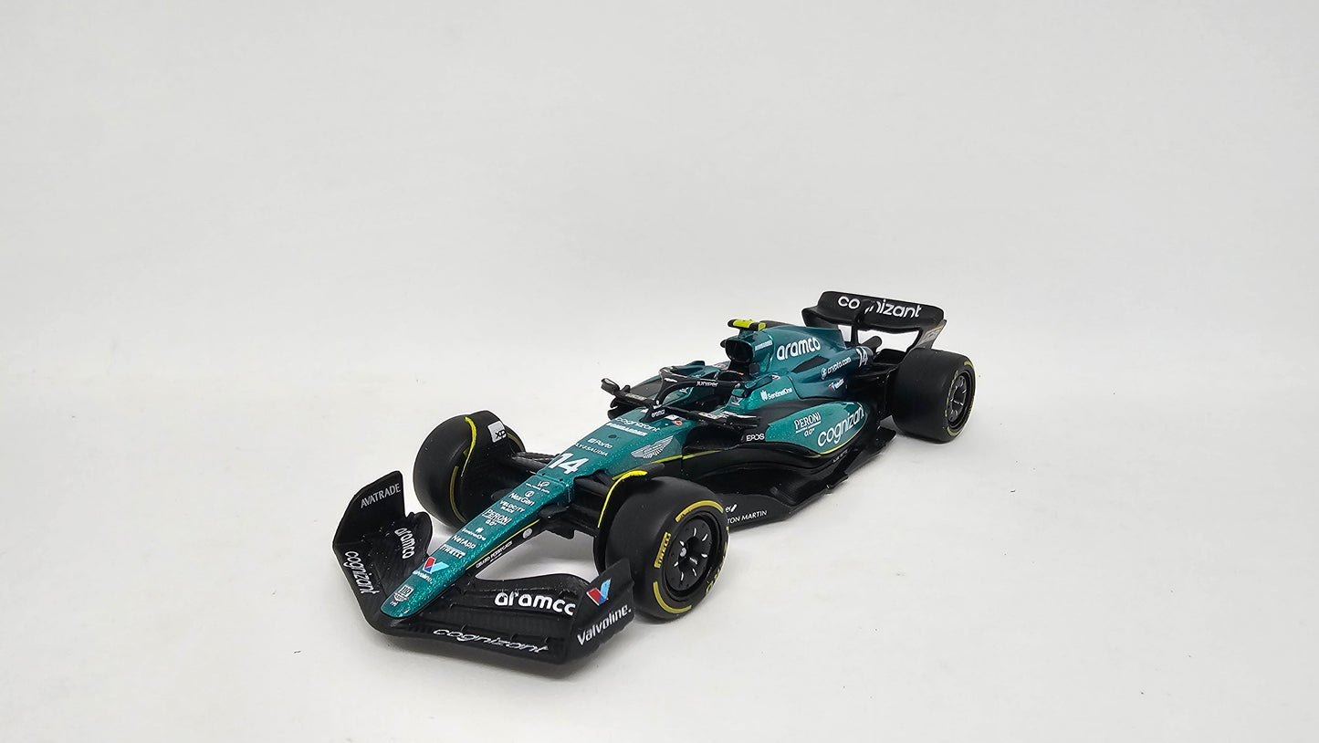 Aston Martin Cognizant F1 Team AMR23 #14 Fernando Alonso - 2023 - F1 Burago Escala 1/43