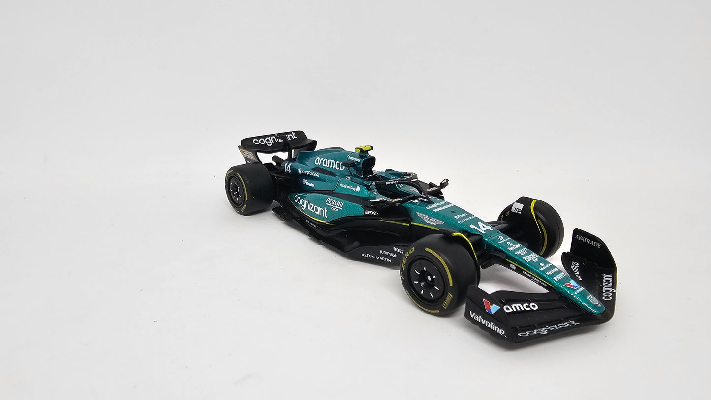 Aston Martin Cognizant F1 Team AMR23 #14 Fernando Alonso - 2023 - F1 Burago Escala 1/43