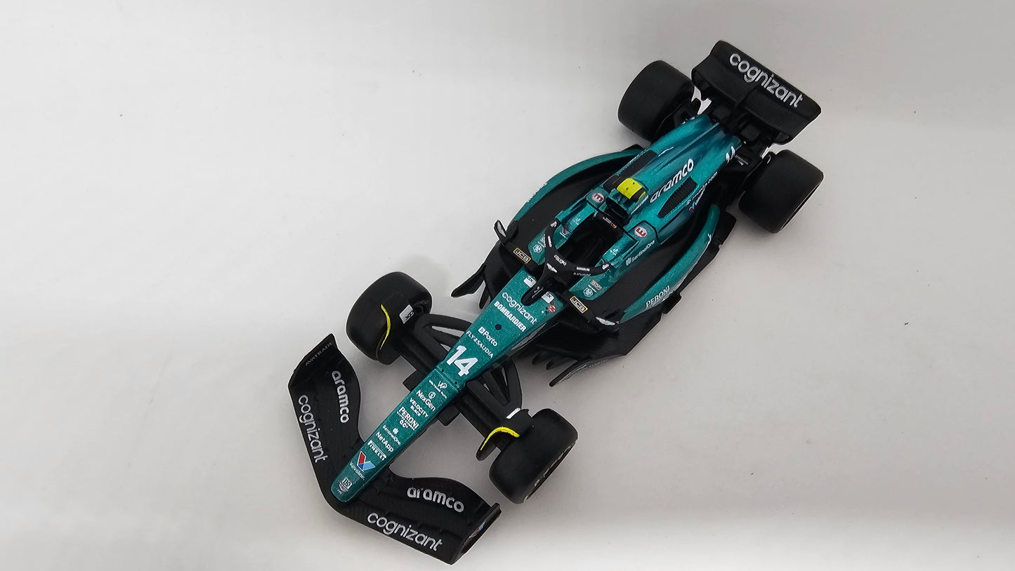 Aston Martin Cognizant F1 Team AMR23 #14 Fernando Alonso - 2023 - F1 Burago Escala 1/43