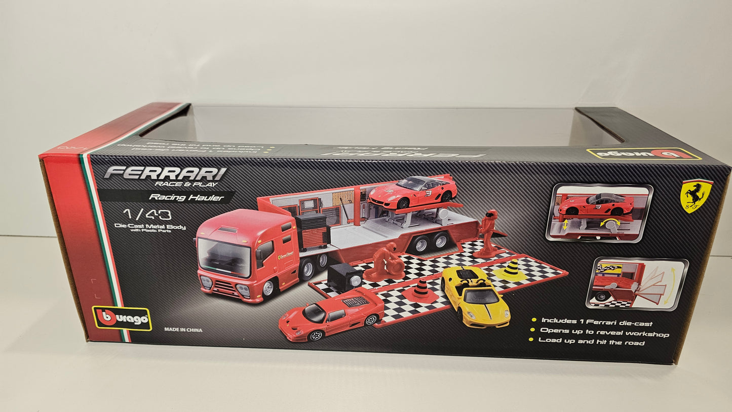 Camion Scuderia Ferrari Hauler con Accesorios- Burago