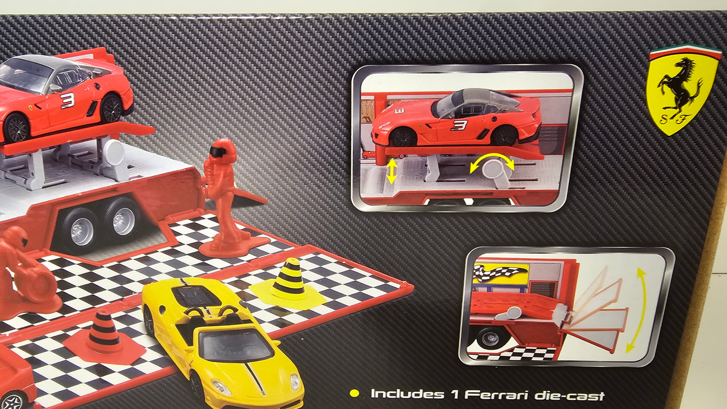 Camion Scuderia Ferrari Hauler con Accesorios- Burago