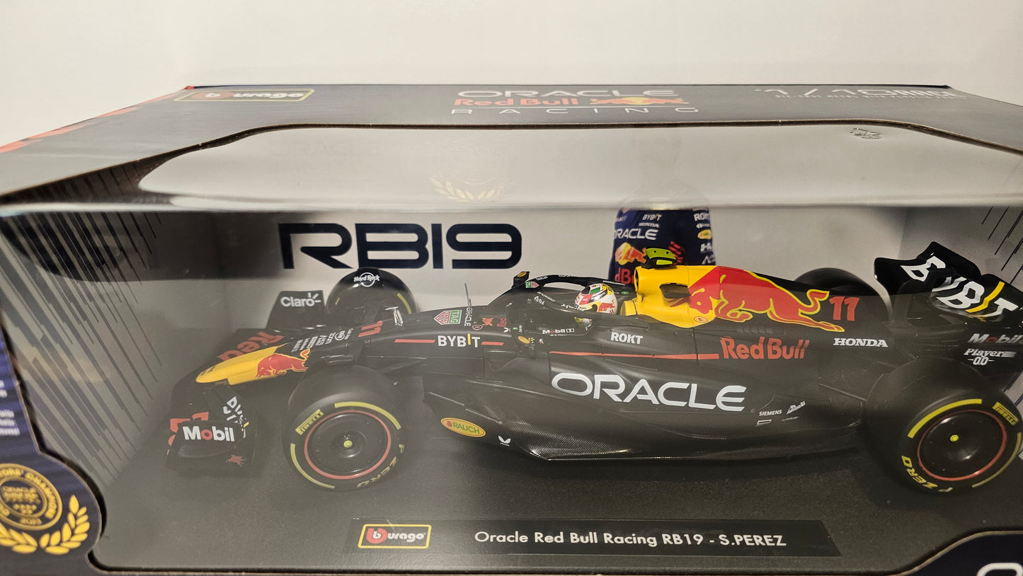 Red Bull Racing F1 RB19 #11 Sergio Perez 2023 - F1 Burago - Escala 1/18