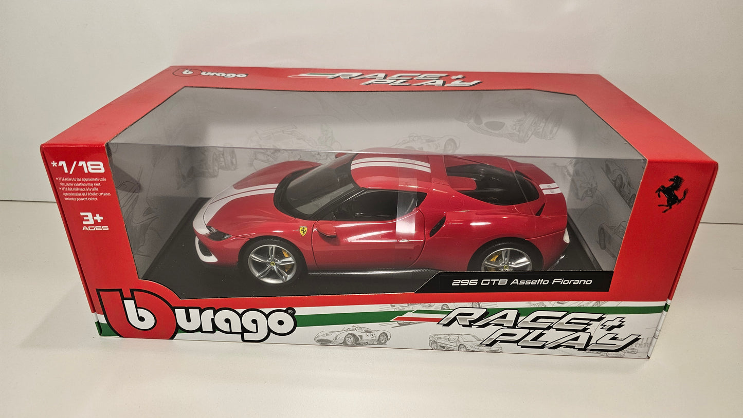 Ferrari 296 GTB ASSETTO FIORANO - Escala 1/18 - Burago
