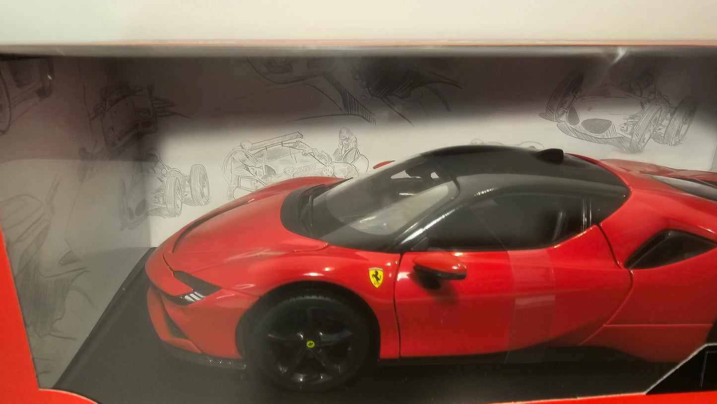 Ferrari SF90 Stradale - Escala 1/18 - Burago