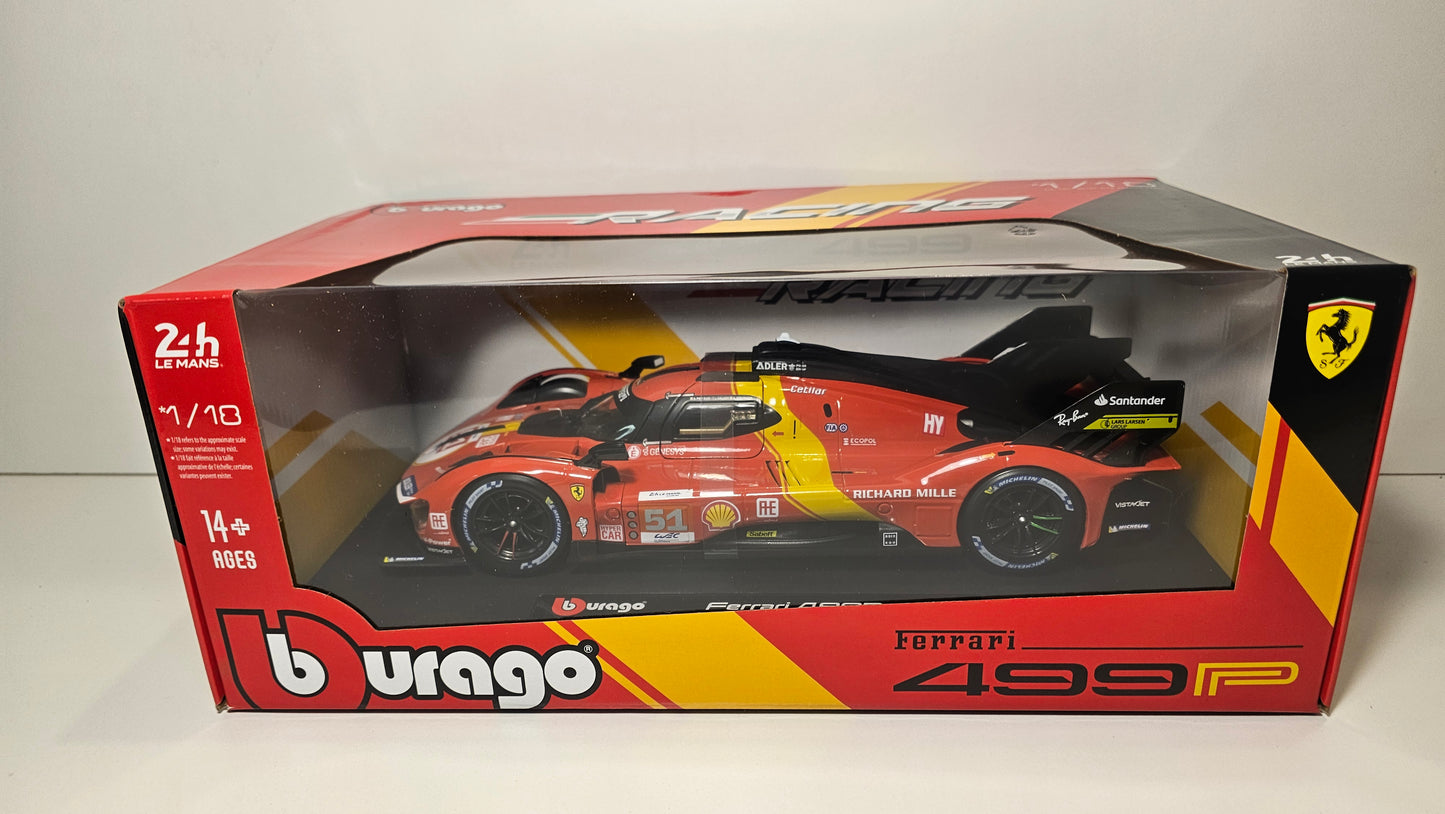Ferrari 499P LE MANS - Escala 1/18 - Burago