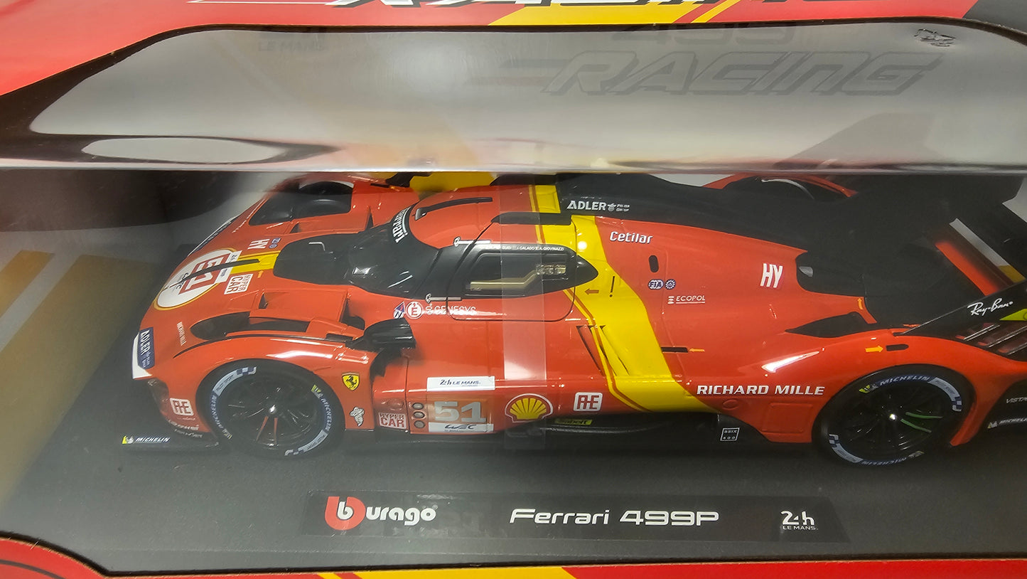 Ferrari 499P LE MANS - Escala 1/18 - Burago
