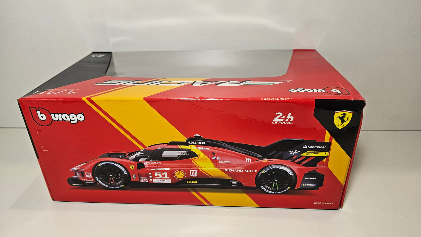 Ferrari 499P LE MANS - Escala 1/18 - Burago