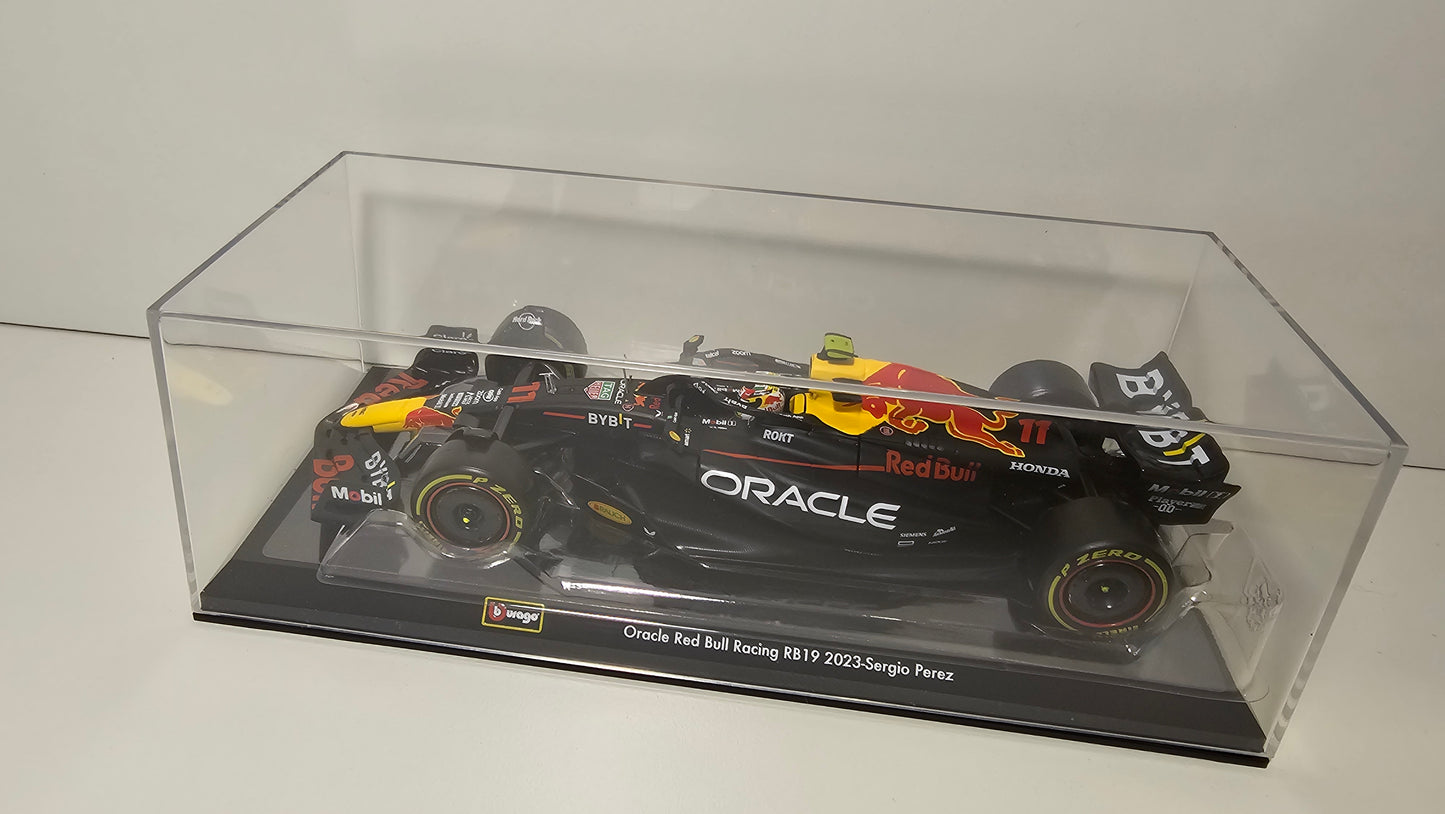 Red Bull Racing F1 RB19 #11 Sergio Perez 2023 - F1 Burago - Escala 1/24 c/acrílico