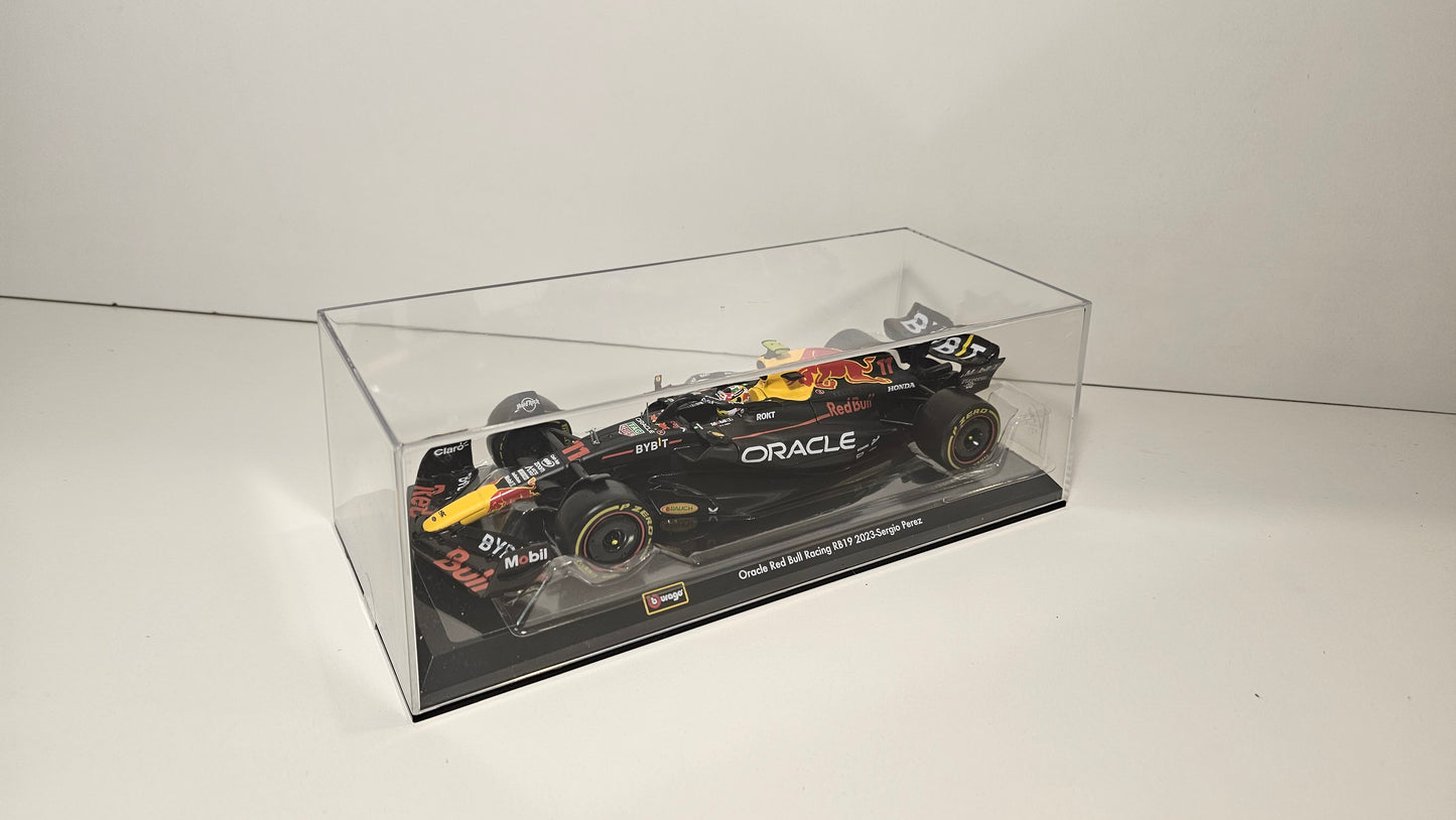 Red Bull Racing F1 RB19 #11 Sergio Perez 2023 - F1 Burago - Escala 1/24 c/acrílico