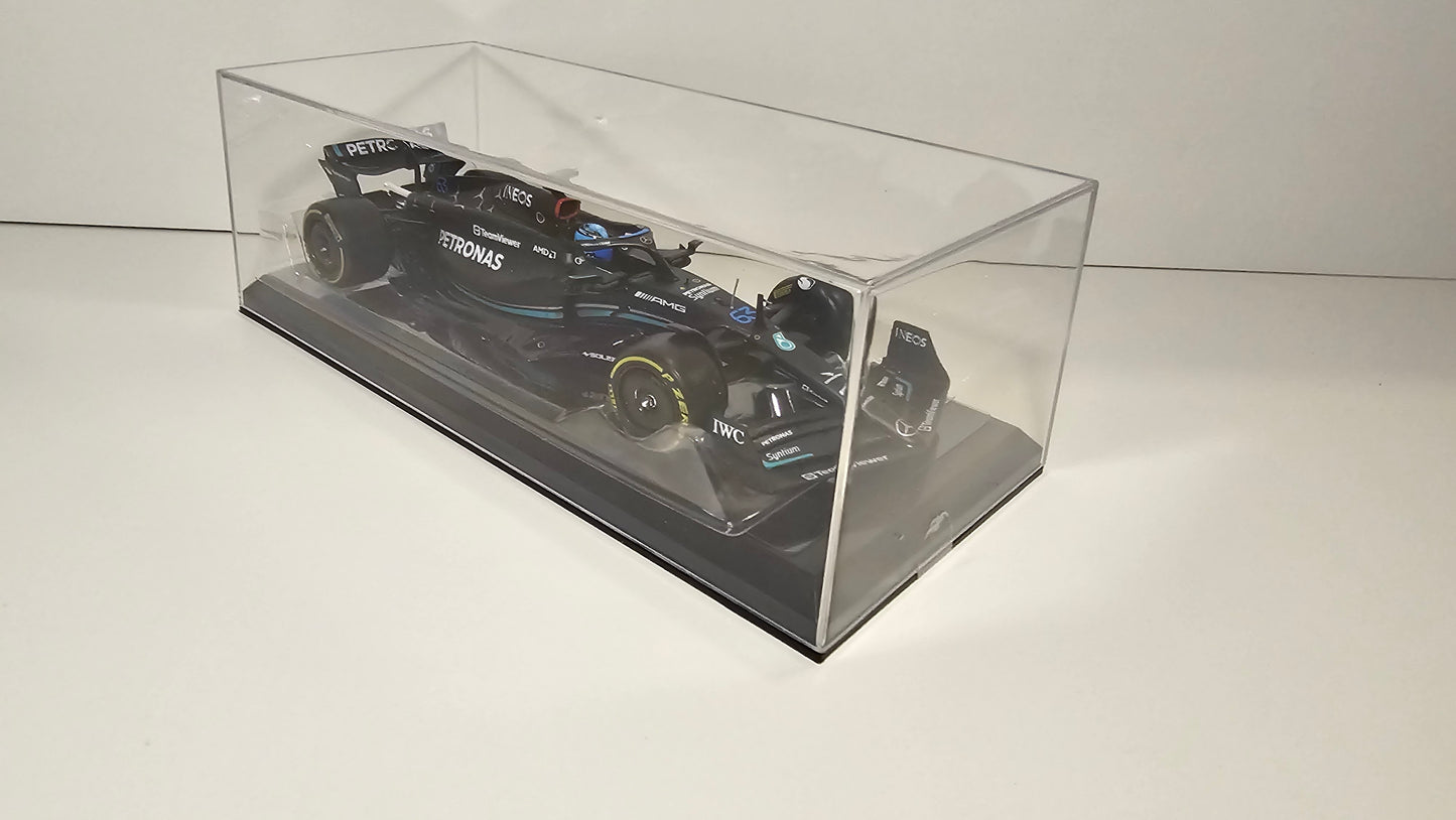 Mercedes AMG F1 W14 E Performance #63 G. Russell - 2023 - F1 Burago - Escala 1/24 c/acrílico